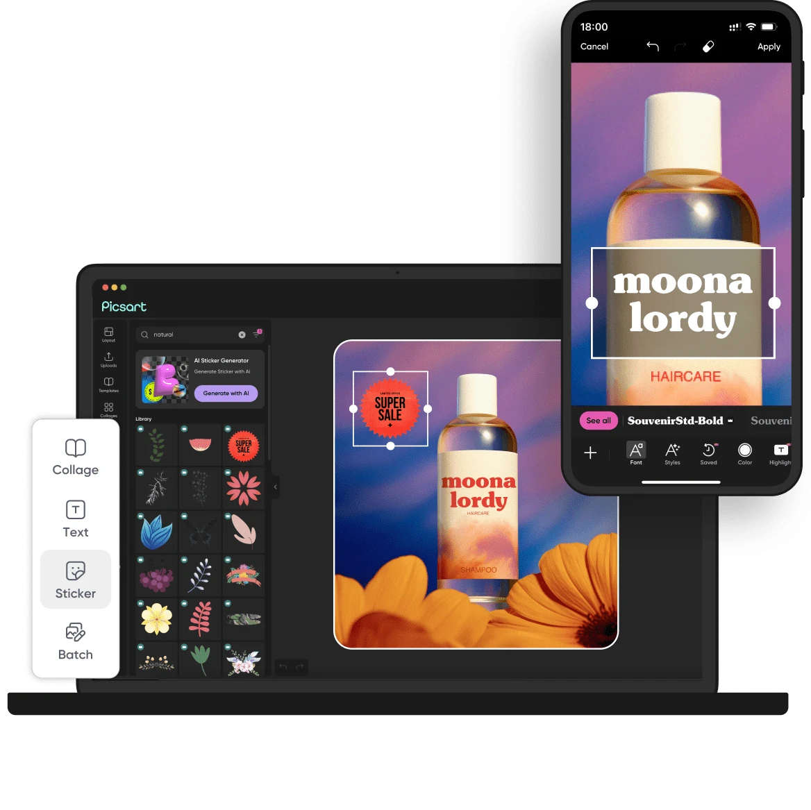 Picsart software preview
