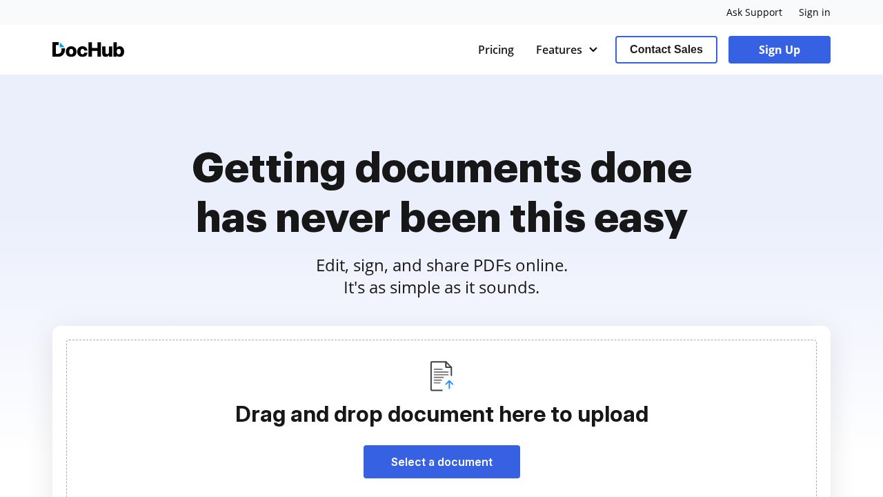 DocHub software preview