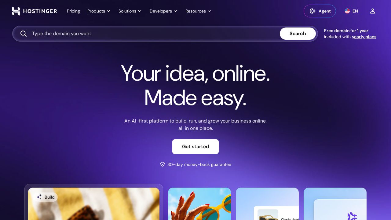 Hostinger software preview