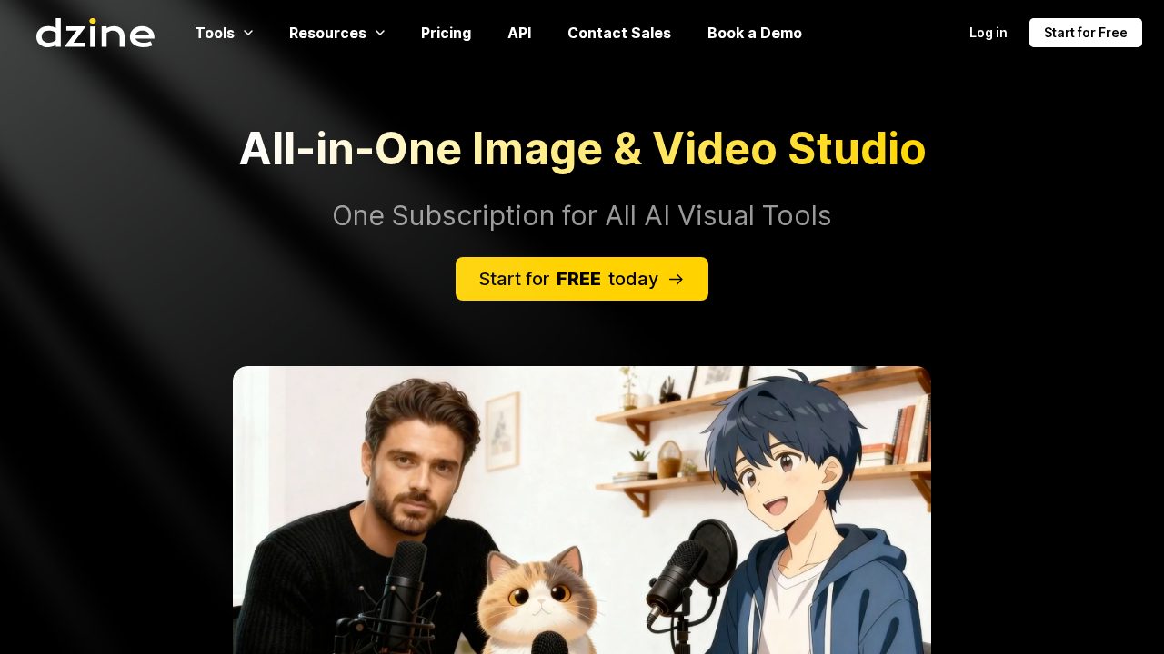 Dzine AI software preview