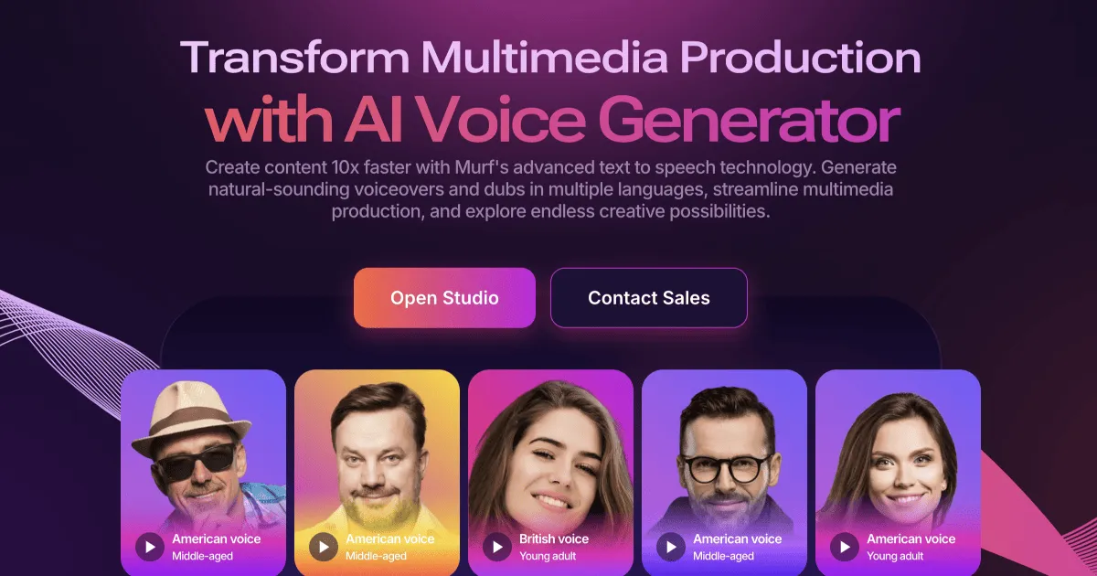 Murf AI software preview
