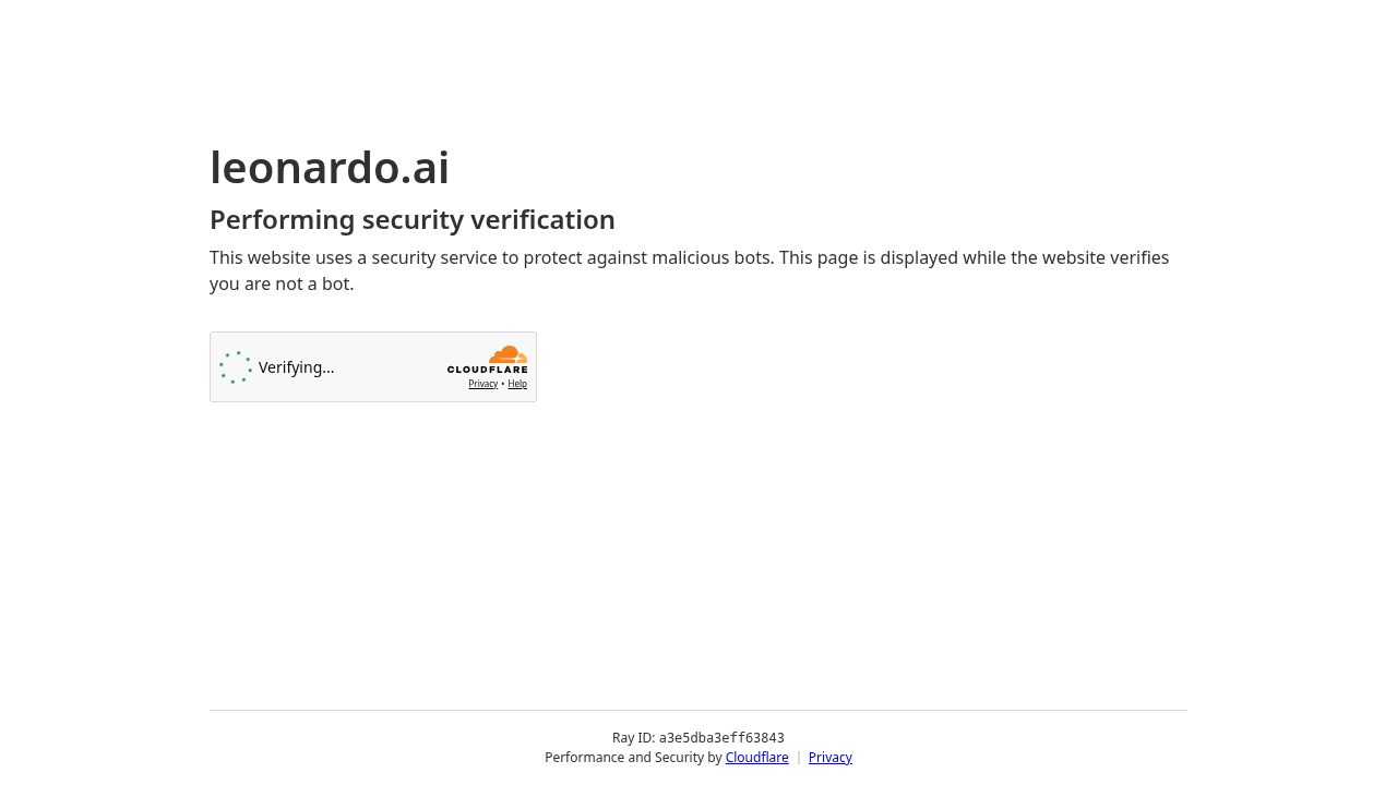 Leonardo AI software preview