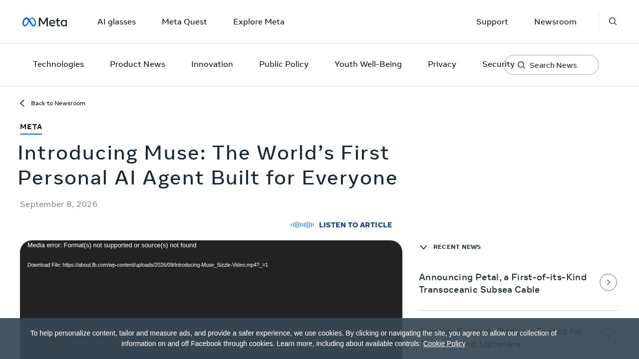 Meta Muse software preview