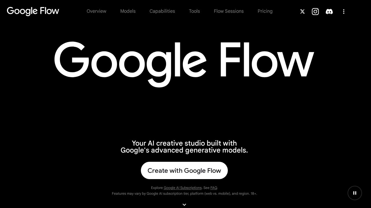 Google Flow software preview