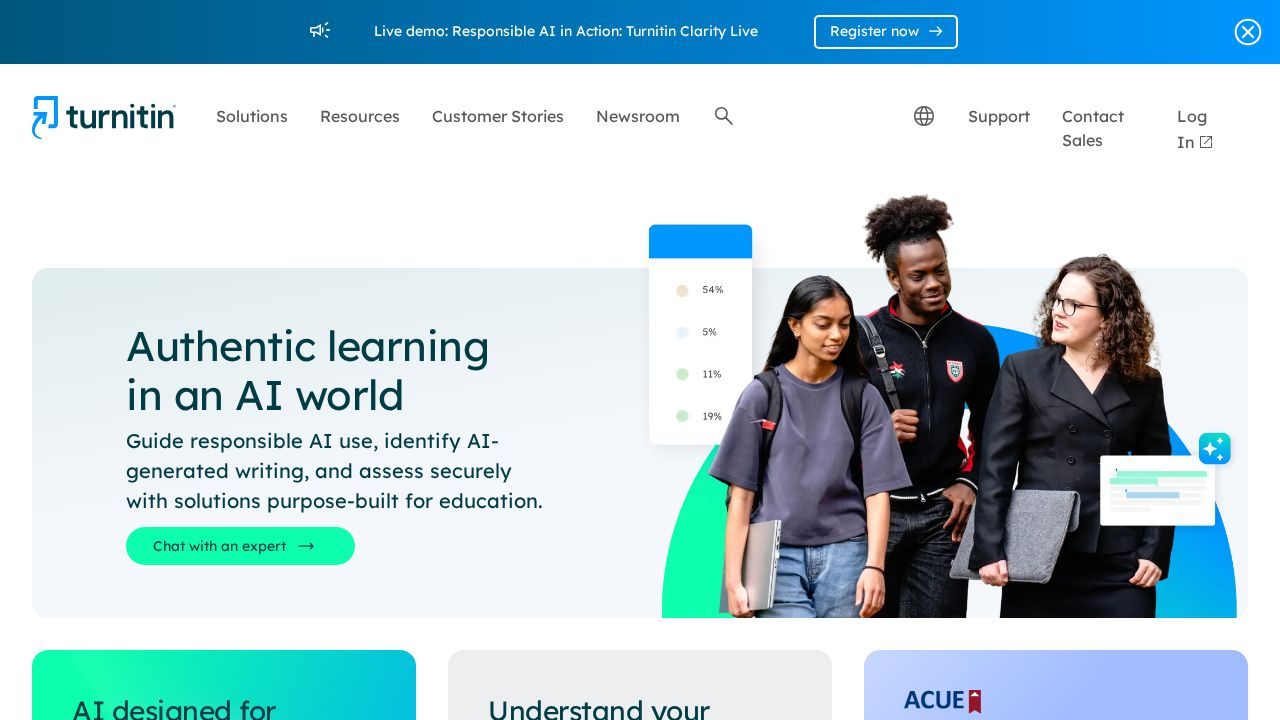 Turnitin software preview