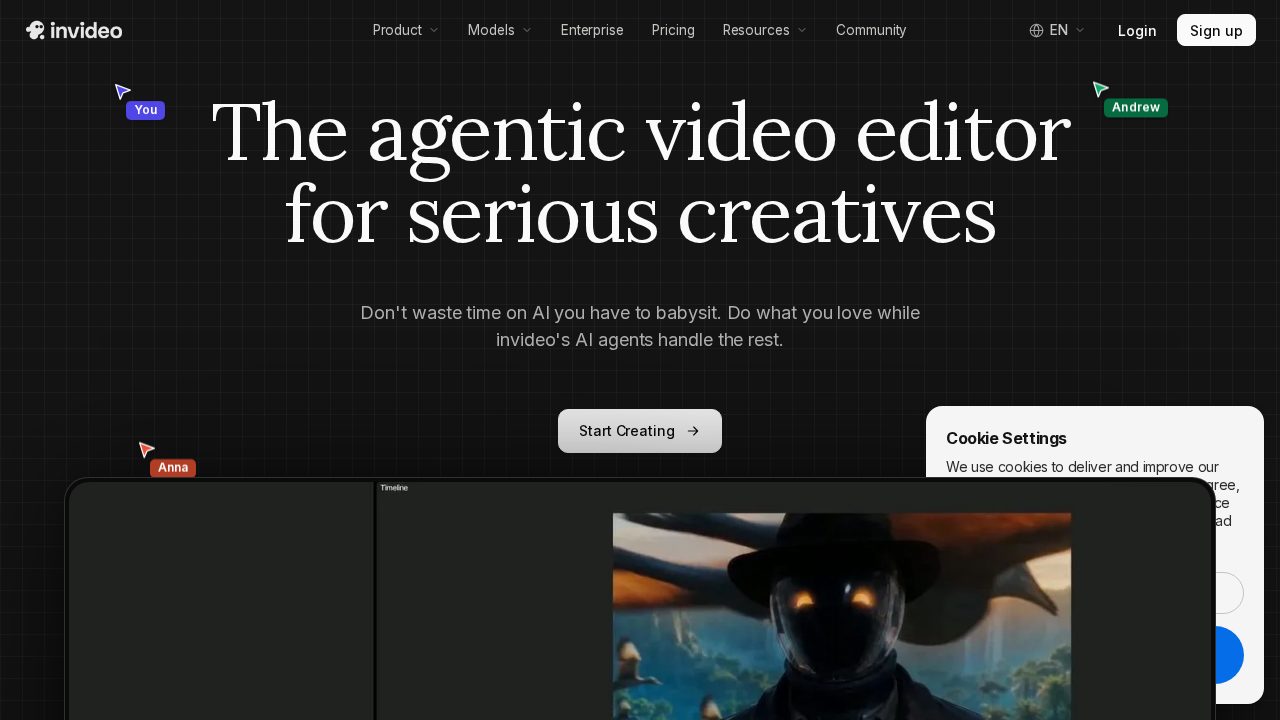 InVideo software preview