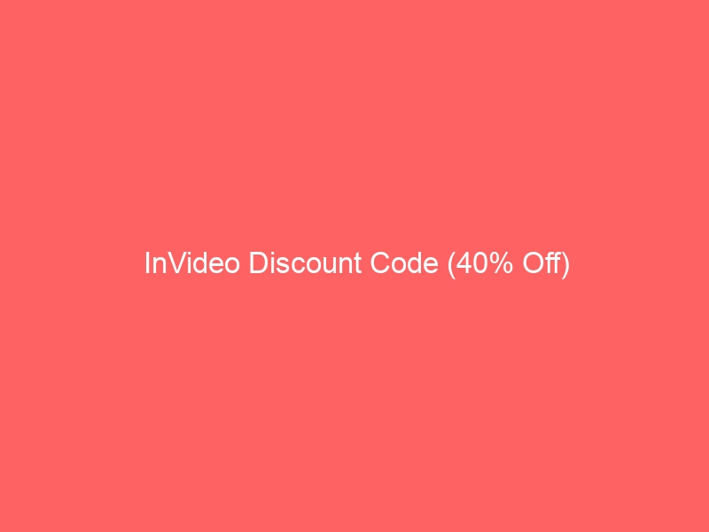 InVideo Discount Code (40% Off)