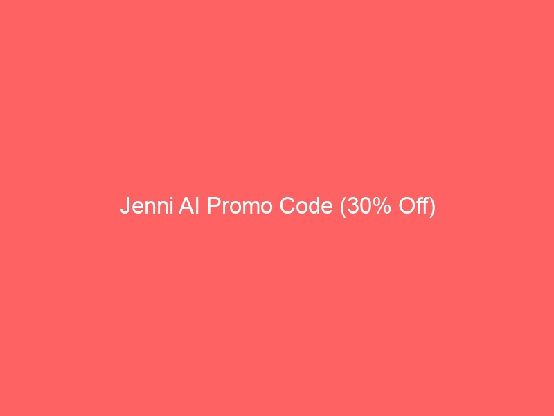 Jenni AI Promo Code (30% Off)