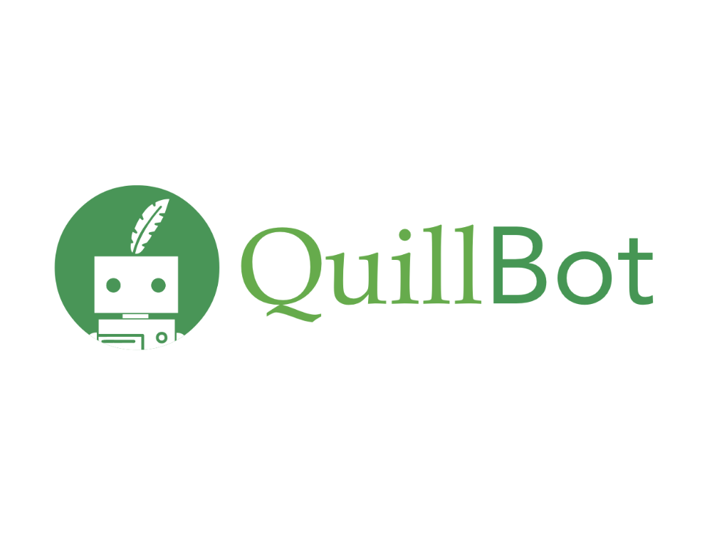 Quillbot ai logo banner -white bg