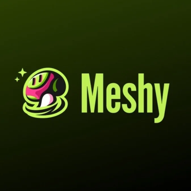 Meshy Ai Logo Banner